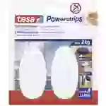 TESA POWERSTRIPS® Klebehaken Large Oval Weiß Inhalt: 2St. TESA POWERSTRIPS® Klebehaken Large Oval Weiß Inhalt: 2St.
