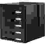 HAN SYSTEMBOX 1450-13 Schubladenbox Schwarz DIN A4, DIN C4 Anzahl der Schubfächer: 5