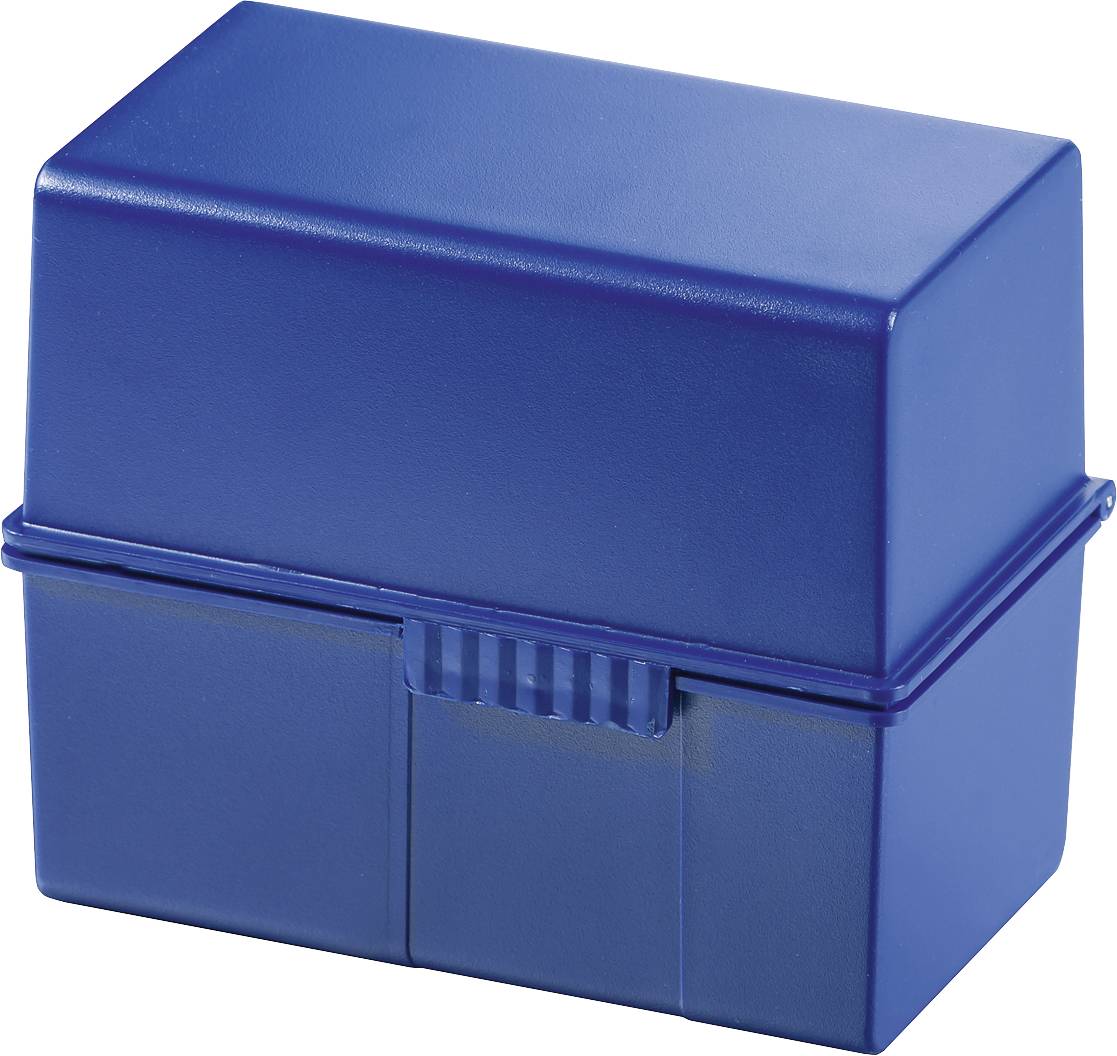 HAN 976-14 Karteibox Blau max. Anzahl der Karten: 400 Karten DIN A6 quer
