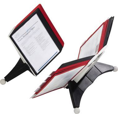 Durable Sichttafelständer SHERPA® TABLE 10 Rot, Schwarz DIN A4 Anzahl der mitgelieferten Sichttafeln 10
