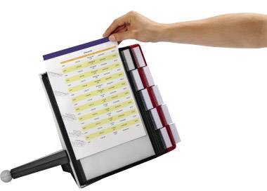 Durable Sichttafelständer SHERPA® TABLE 10 Rot, Schwarz DIN A4 Anzahl der mitgelieferten Sichttafeln 10