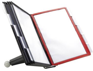 Durable Sichttafelständer SHERPA® TABLE 10 Rot, Schwarz DIN A4 Anzahl der mitgelieferten Sichttafeln 10