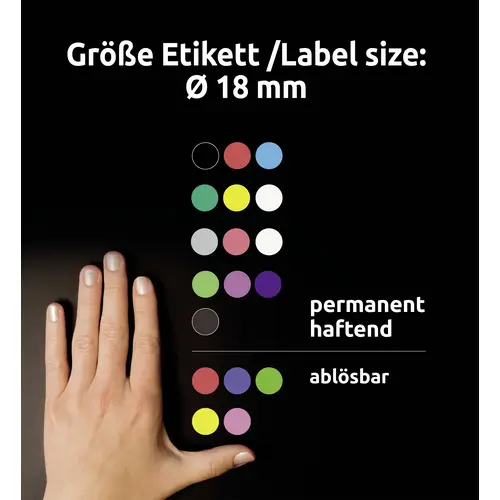 Avery-Zweckform 3174 Markierungspunkte Etiketten Ø 18mm Leuchtgrün 96 St. Permanent haftend Papier Avery-Zweckform 3174 Markierungspunkte Etiketten Ø 18mm Leuchtgrün 96 St. Permanent haftend Papier