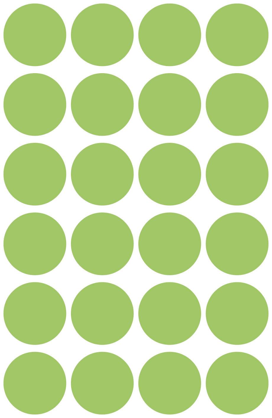 Avery-Zweckform 3174 Markierungspunkte Etiketten Ø 18mm Leuchtgrün 96 St. Permanent haftend Papier