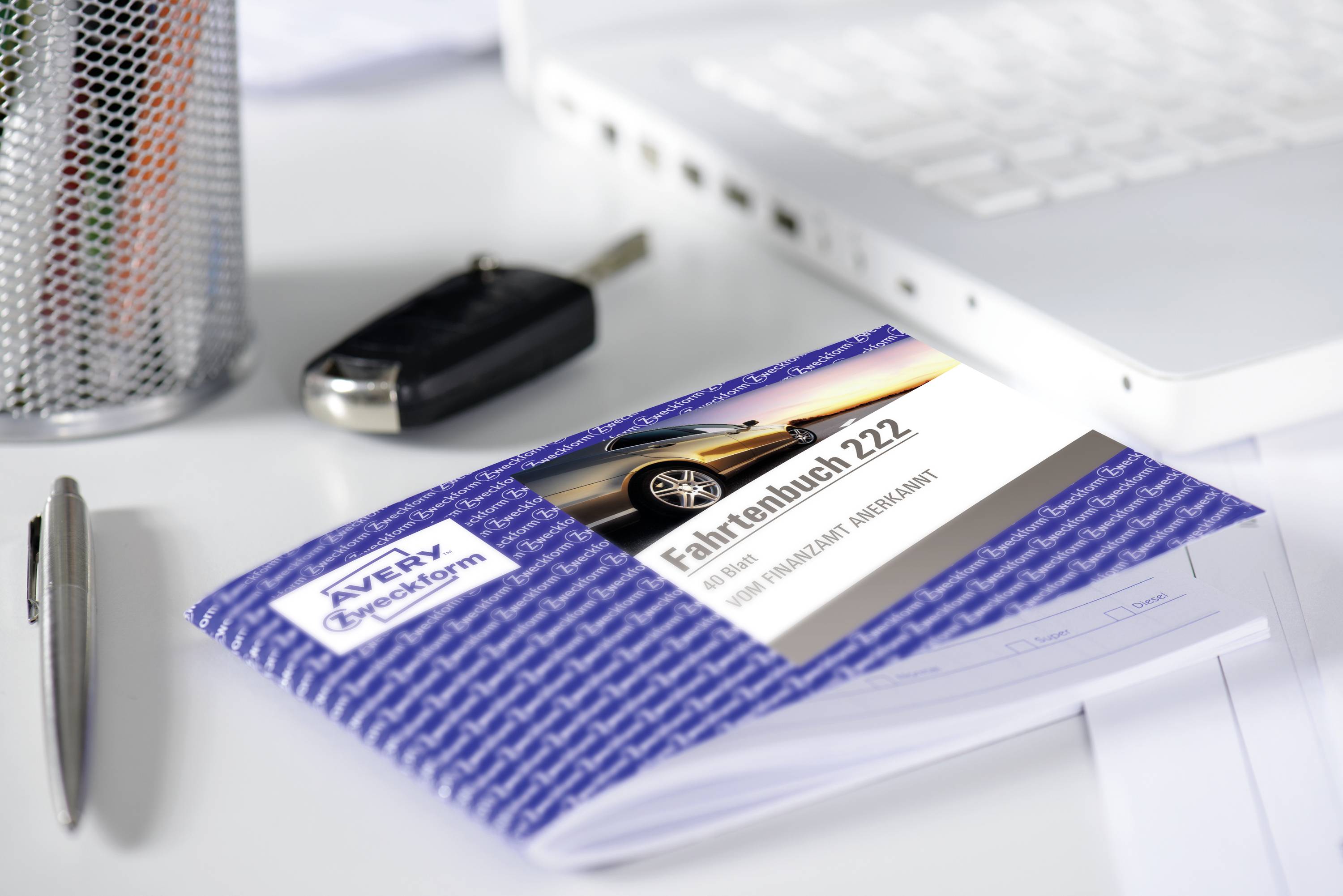 Avery-Zweckform 222 DIN A6 quer Fahrtenbuch Anzahl der Blätter: 40 Weiß 40 Blatt