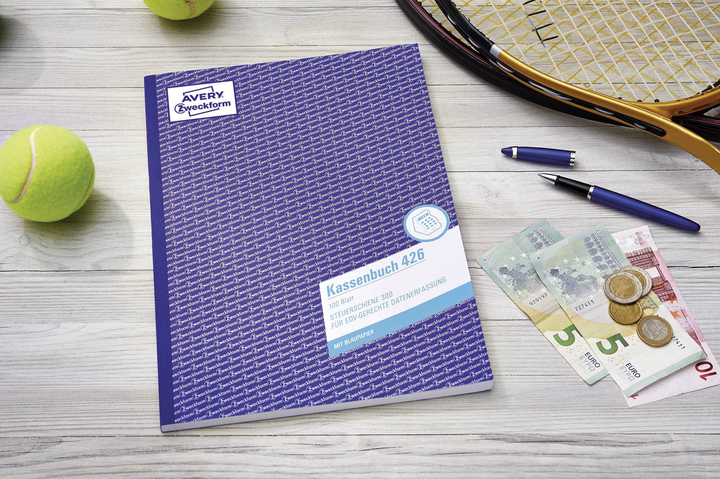 Avery-Zweckform Kassenbuch 426 DIN A4 Weiß Anzahl der Blätter: 100selbstdurchschreibend: Nein