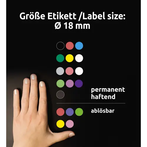 Avery-Zweckform 3007 Markierungspunkte Etiketten Ø 18mm Gelb 96 St. Permanent haftend Papier Avery-Zweckform 3007 Markierungspunkte Etiketten Ø 18mm Gelb 96 St. Permanent haftend Papier