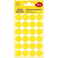Avery-Zweckform 3007 Markierungspunkte Etiketten Ø 18mm Gelb 96 St. Permanent haftend Papier Avery-Zweckform 3007 Markierungspunkte Etiketten Ø 18mm Gelb 96 St. Permanent haftend Papier