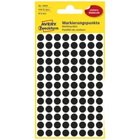 Avery-Zweckform 3009 Markierungspunkte Etiketten Ø 8mm Schwarz 416 St. Permanent haftend Papier Avery-Zweckform 3009 Markierungspunkte Etiketten Ø 8mm Schwarz 416 St. Permanent haftend Papier