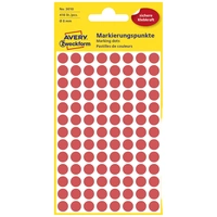 Avery-Zweckform 3010 Markierungspunkte Etiketten Ø 8mm Rot 416 St. Permanent haftend Papier Avery-Zweckform 3010 Markierungspunkte Etiketten Ø 8mm Rot 416 St. Permanent haftend Papier