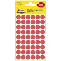Avery-Zweckform 3141 Markierungspunkte Etiketten Ø 12mm Rot 270 St. Permanent haftend Papier Avery-Zweckform 3141 Markierungspunkte Etiketten Ø 12mm Rot 270 St. Permanent haftend Papier