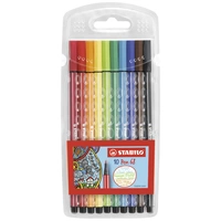 Stabilo Fasermaler Pen 68 6810/PL Verschiedenfarbig sortiert 1mm 10St. Stabilo Fasermaler Pen 68 6810/PL Verschiedenfarbig sortiert 1mm 10St.