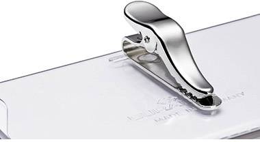 Durable 811119 Namensschild (B x H) 90 mm x 54 mm Krokoklemme 25 St.