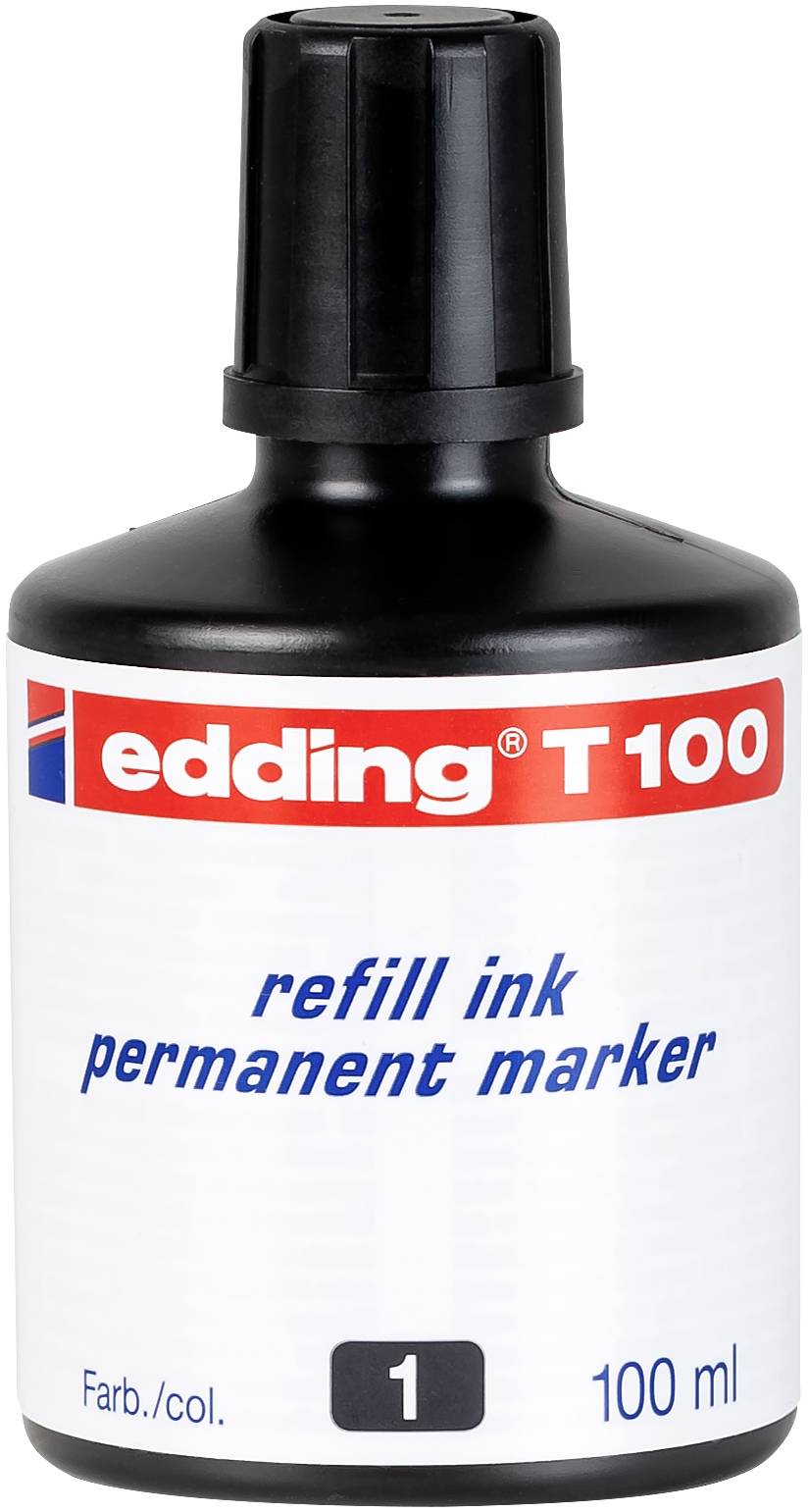Edding Nachfülltinte Marker Schwarz 100ml 4-T100001