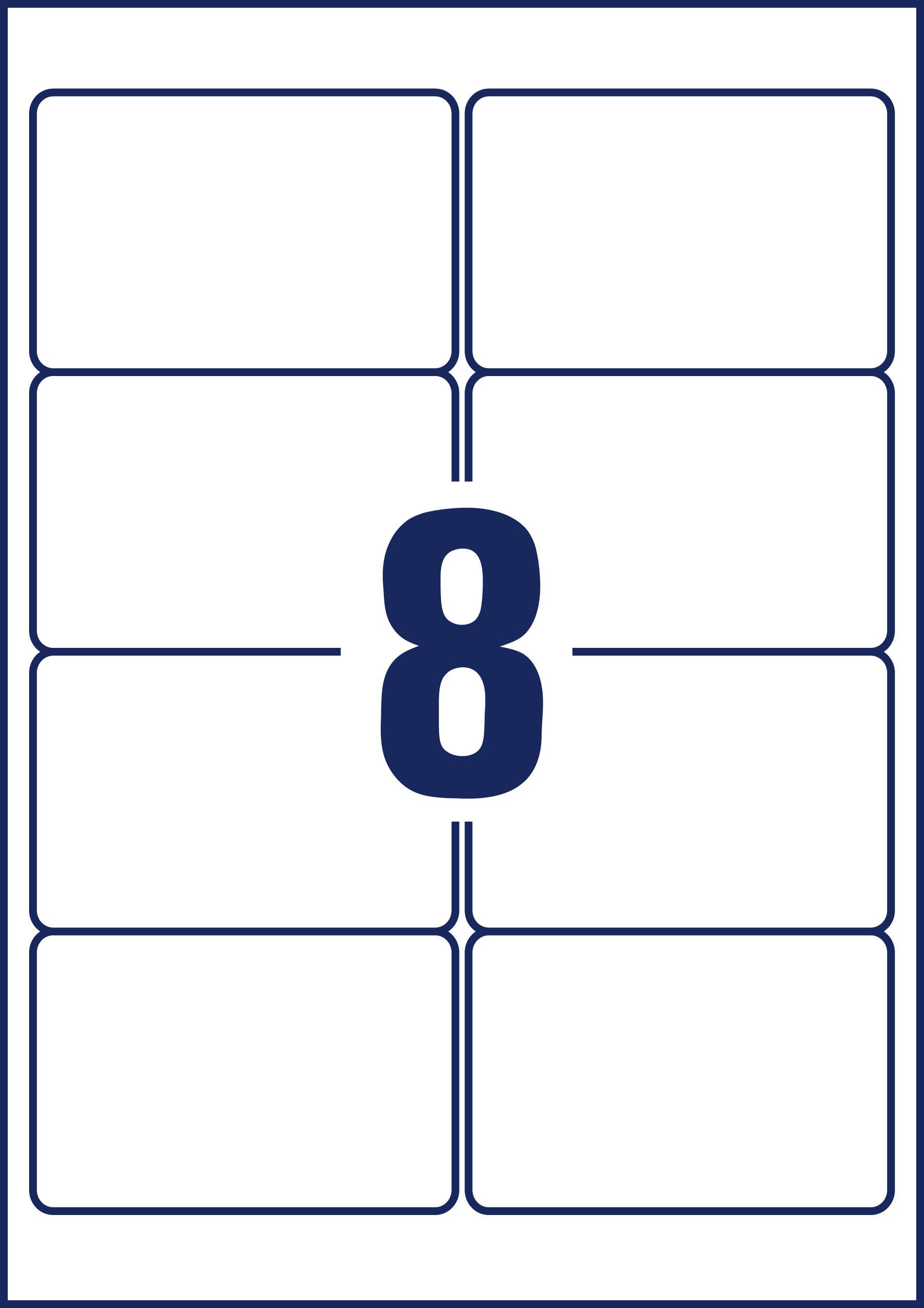 Avery-Zweckform L4745REV-25 Universal-Etiketten 96 x 63.5mm Papier Weiß 240 St. Wiederablösbar Tintenstrahldrucker, Laserdrucker