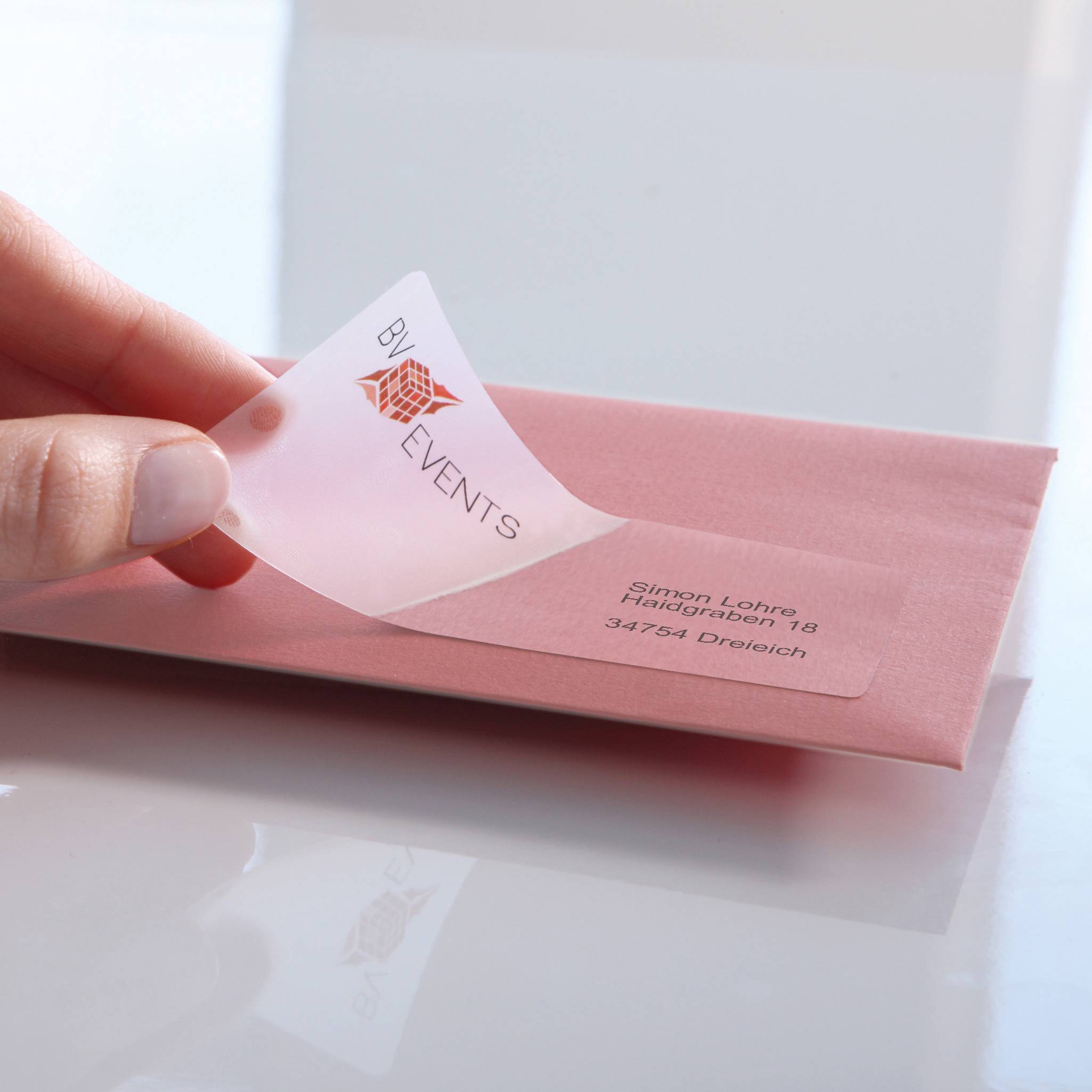 Zweckform Avery-L4772-25 Adress-Etiketten 99.1 x 42.3mm Polyester-Folie Transparent 300 St. Permanent haftend Laserdrucker