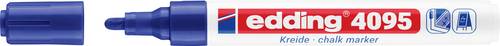 Edding 4095 4-4095003 Kreidemarker Blau 4 mm, 15 mm