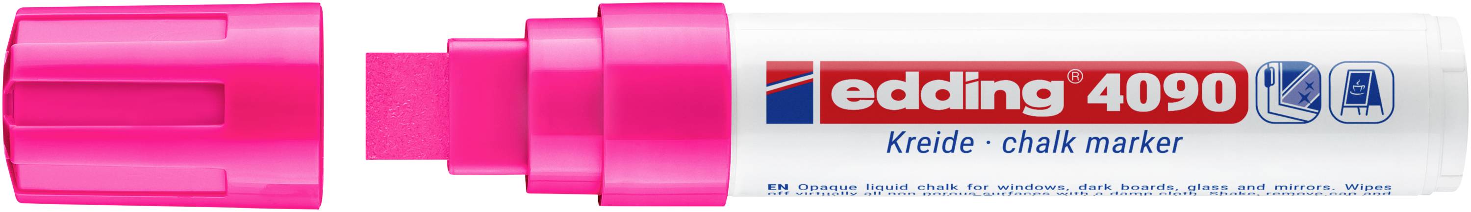 Edding 4090 4-4090069 Kreidemarker Neon-Rosa 4 mm, 15mm