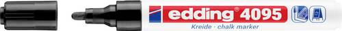 Edding 4095 4-4095001 Kreidemarker Schwarz 4 mm, 15 mm