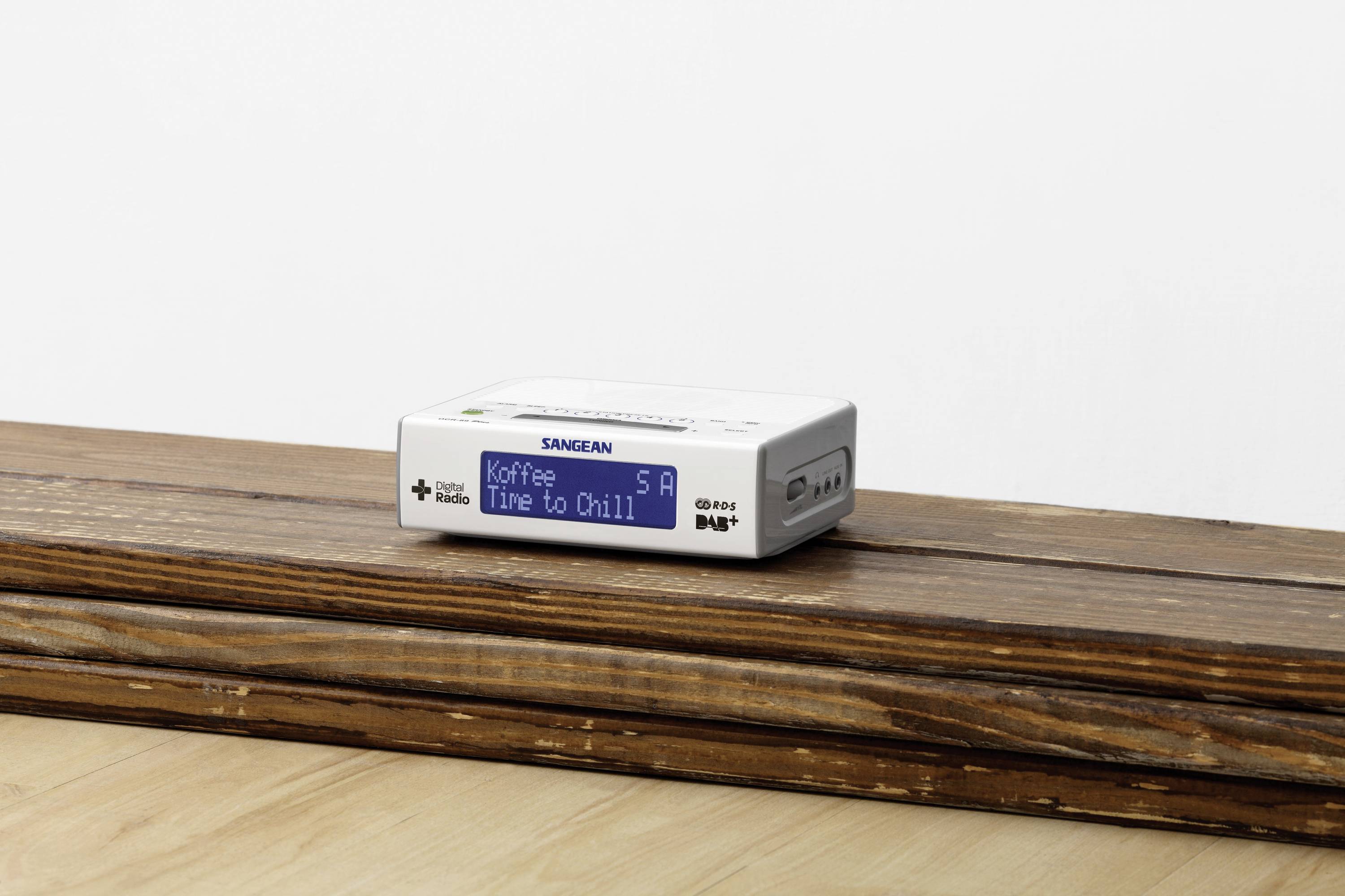 Sangean DCR-89+ Radiowecker DAB+, UKW AUX Weiß