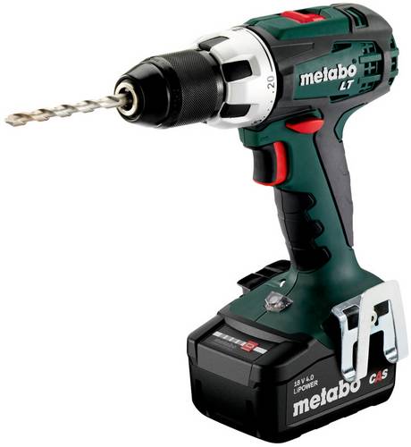 Metabo BS 18 LT 602102500 Akku-Bohrschrauber 18 V 4 Ah Li-Ion inkl. 2. Akku, inkl. Koffer