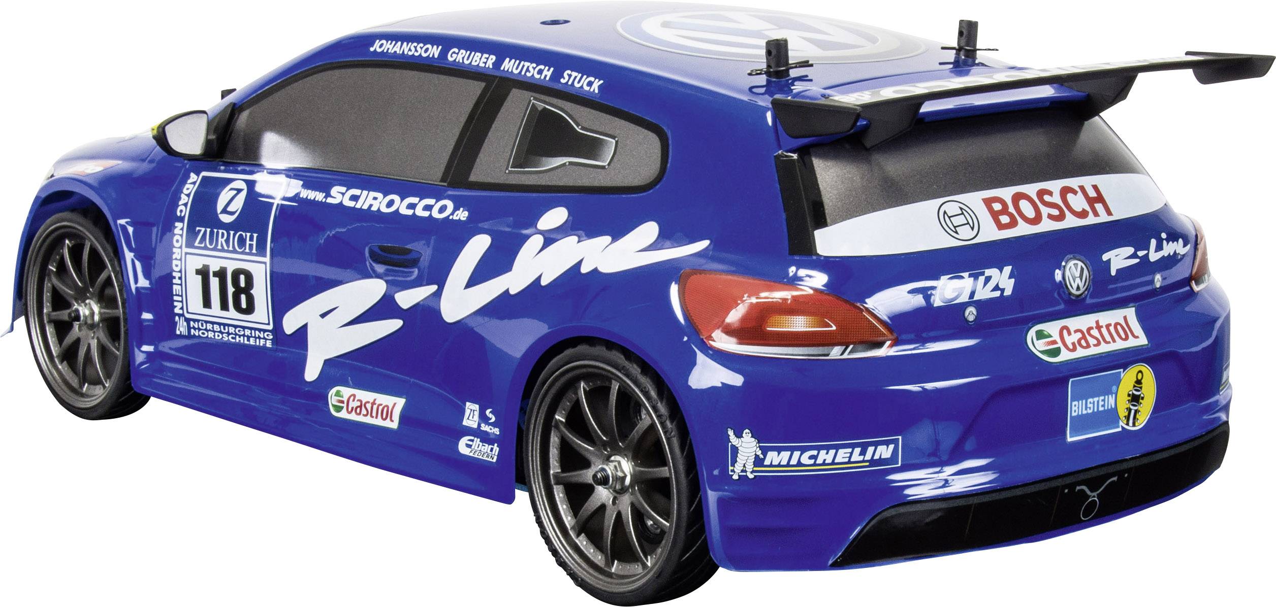 Carson Modellsport VW Scirocco 24 Stunden Nürburgring 1:10 RC Modellauto Nitro Straßenmodell Allradantrieb (4WD) RtR 2,4GHz