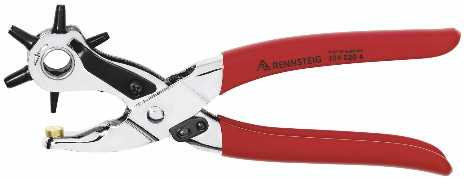 Rennsteig Werkzeuge 104 220 4 Revolverlochzange 2 mm, 2.5 mm, 3 mm, 3.5 mm, 4 mm, 5 mm 240 mm 1 St.