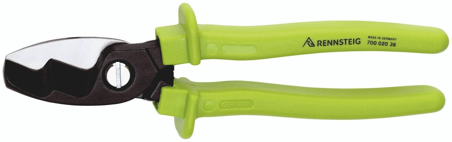 Rennsteig Werkzeuge D20 700 020 36 Kabelschere Geeignet für (Abisoliertechnik) Alu- und Kupferkabel
