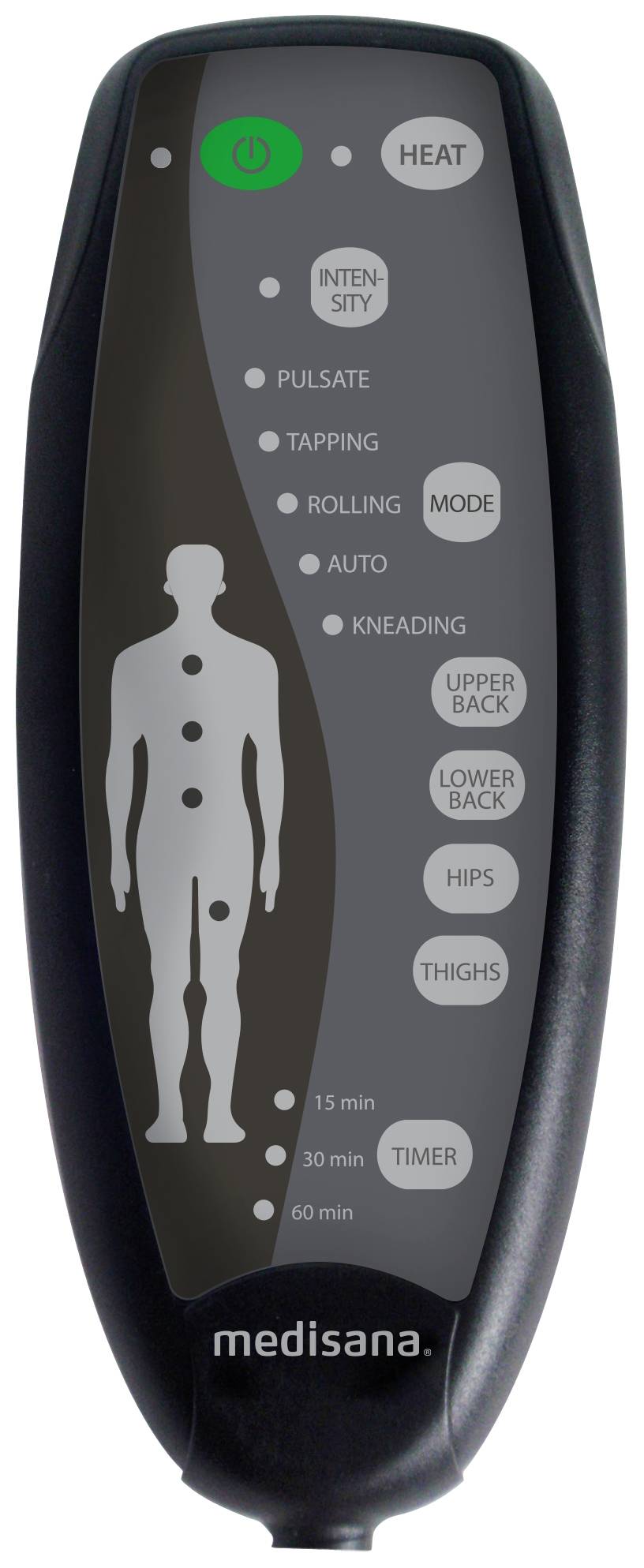 Medisana MCH Massagesitzauflage 9.6 W Schwarz