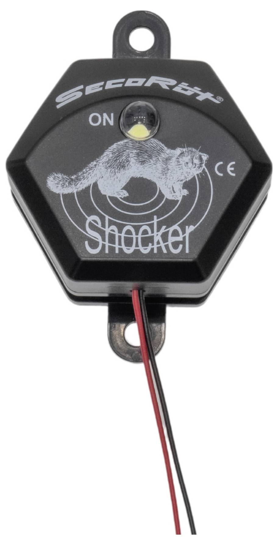 Sechseckiges Gerät mit der Bezeichnung „SecoRüt Shocker