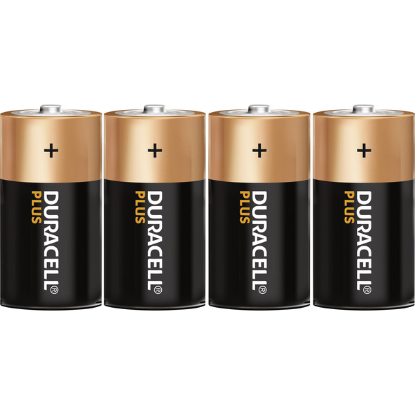 Duracell Plus LR20 Mono (D)-Batterie Alkali-Mangan 1.5V 4St.