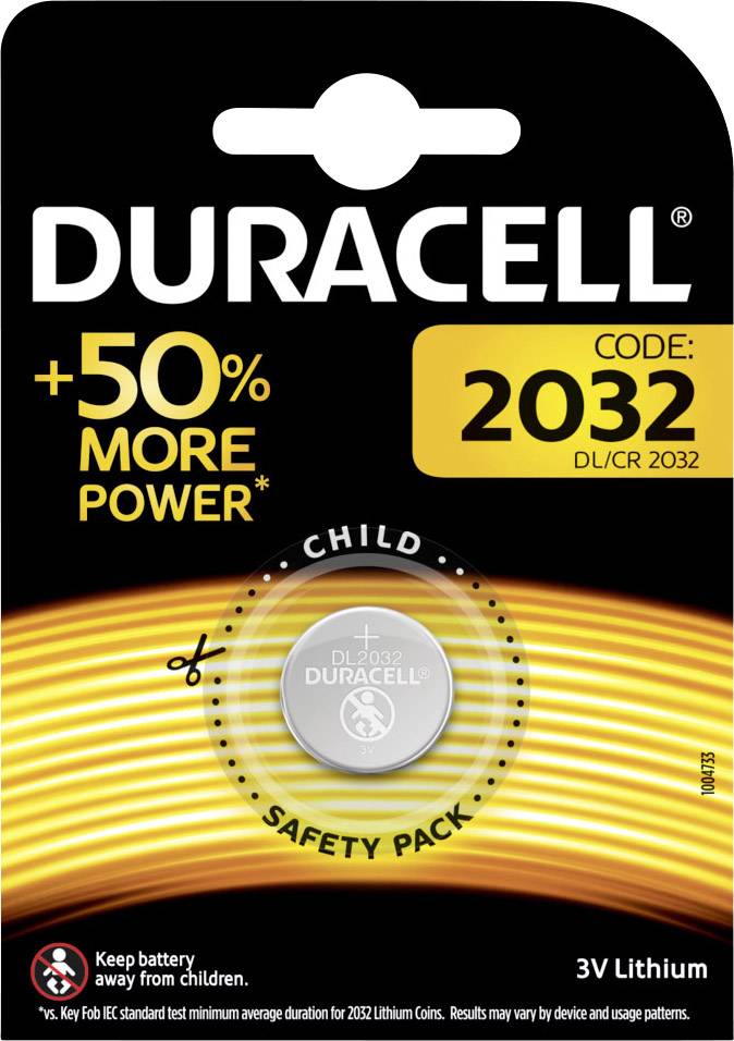Duracell Knopfzelle CR2032 3 V 1 St. 220 mAh Lithium Elektro 2032