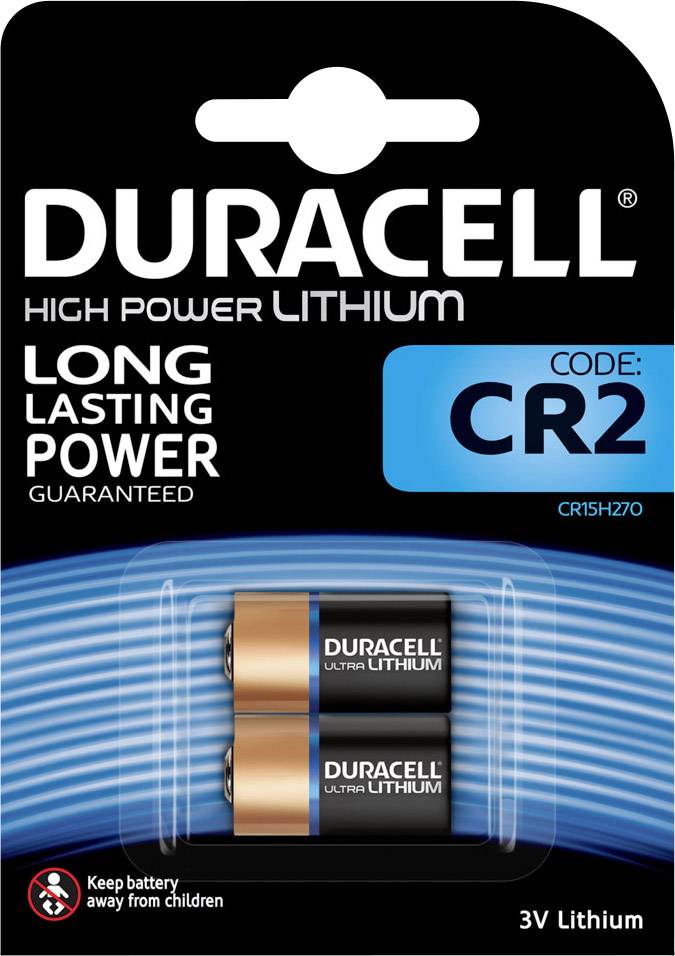 Duracell CR2 Fotobatterie CR 2 Lithium 800 mAh 3V 2St.