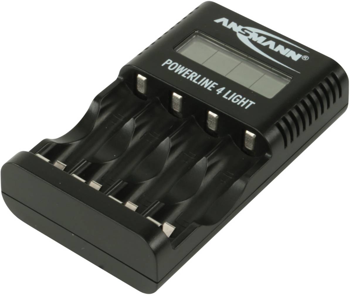 Ansmann Powerline 4 light Rundzellen-Ladegerät NiCd, NiMH Micro (AAA), Mignon (AA)