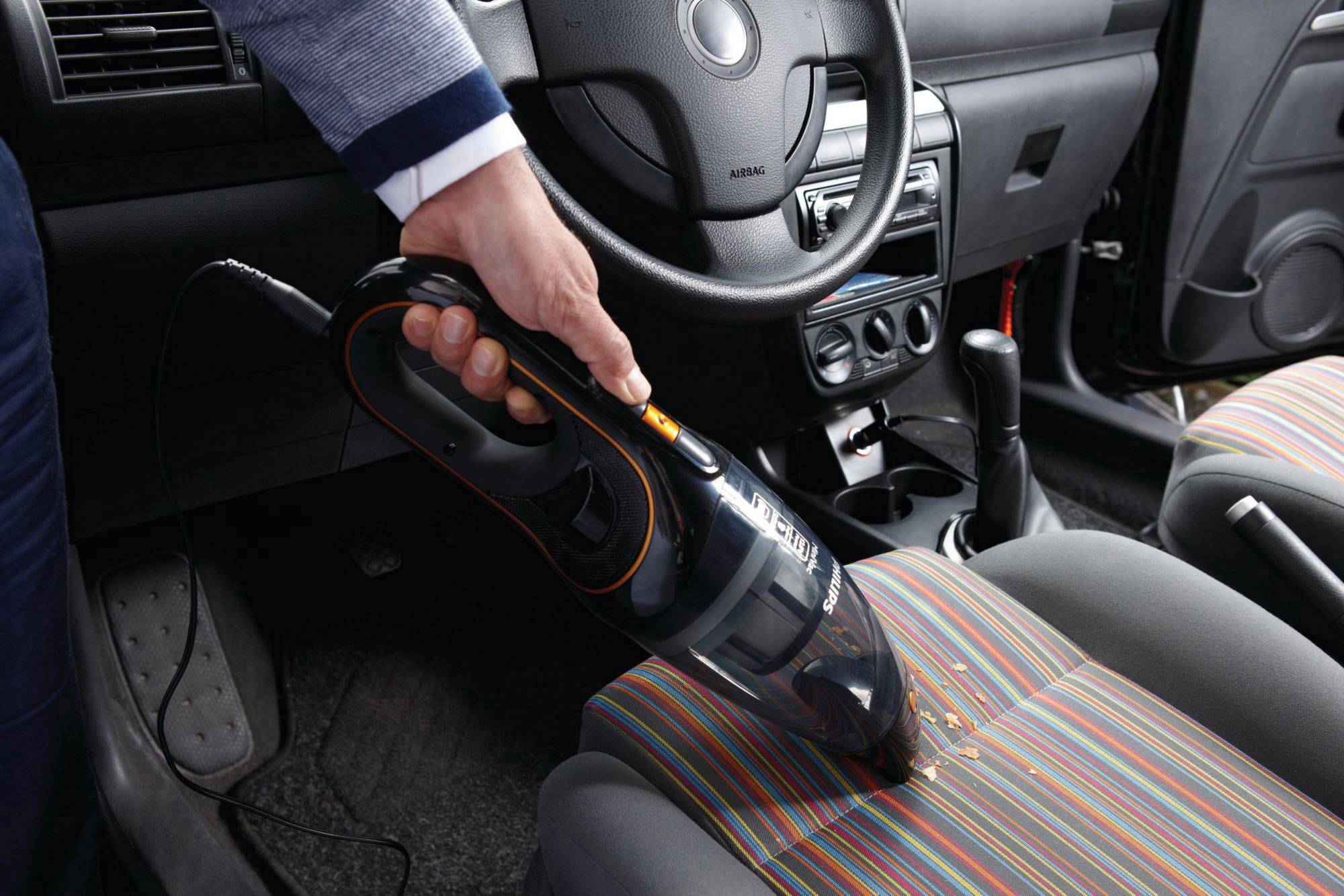 Philips Home FC6149/01 MiniVac FC6149/01 Akku-Handstaubsauger 12 V Auto-Ladeadapter