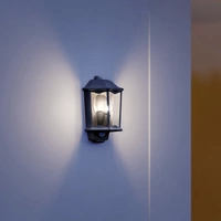 Steinel L 190 S 644413 Außenwandleuchte mit Bewegungsmelder Energiesparlampe, LED E27 100W Schwarz Steinel L 190 S 644413 Außenwandleuchte mit Bewegungsmelder Energiesparlampe, LED E27 100W Schwarz
