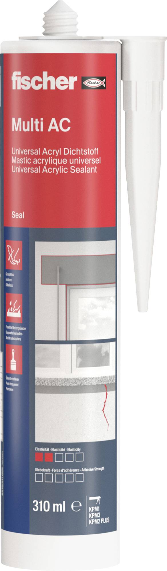 Fischer DA Acryl Herstellerfarbe Weiß 053110 310 ml