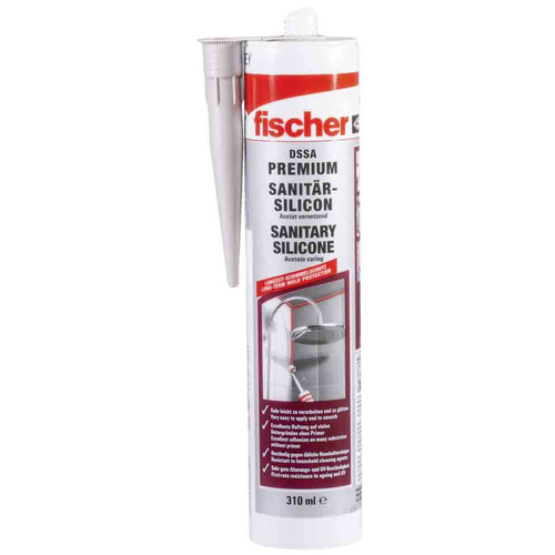 Fischer DSSA Sanitär-Silikon Herstellerfarbe Silber-Grau 058530 310ml