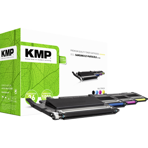 KMP Toner Kombi-Pack ersetzt Samsung CLT-P4072C, CLT-K4072S, CLT-C4072S, CLT-M4072S, CLT-Y4072S Kom