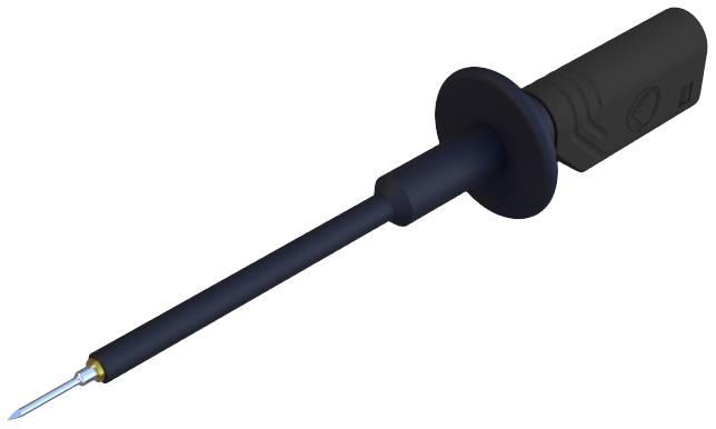 SKS Hirschmann PRUEF 1610 FT Au sw Sicherheits-Prüfspitze Steckanschluss 2 mm CAT II 1000 V Schwarz