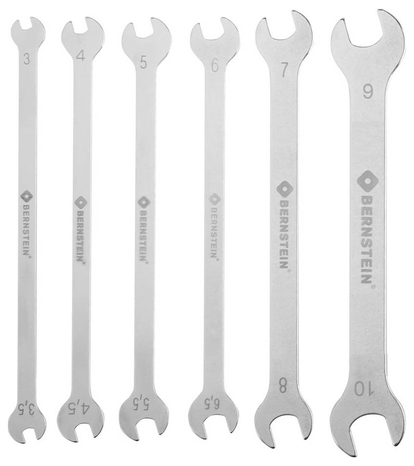Bernstein Tools for Electronics 6-750 Doppel-Maulschlüssel-Satz 6teilig Schlüsselweite (Metrisch) 3 - 10mm
