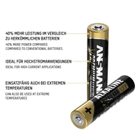 Ansmann Micro (AAA)-Batterie Alkali-Mangan 1.5V 44St. Ansmann Micro (AAA)-Batterie Alkali-Mangan 1.5V 44St.