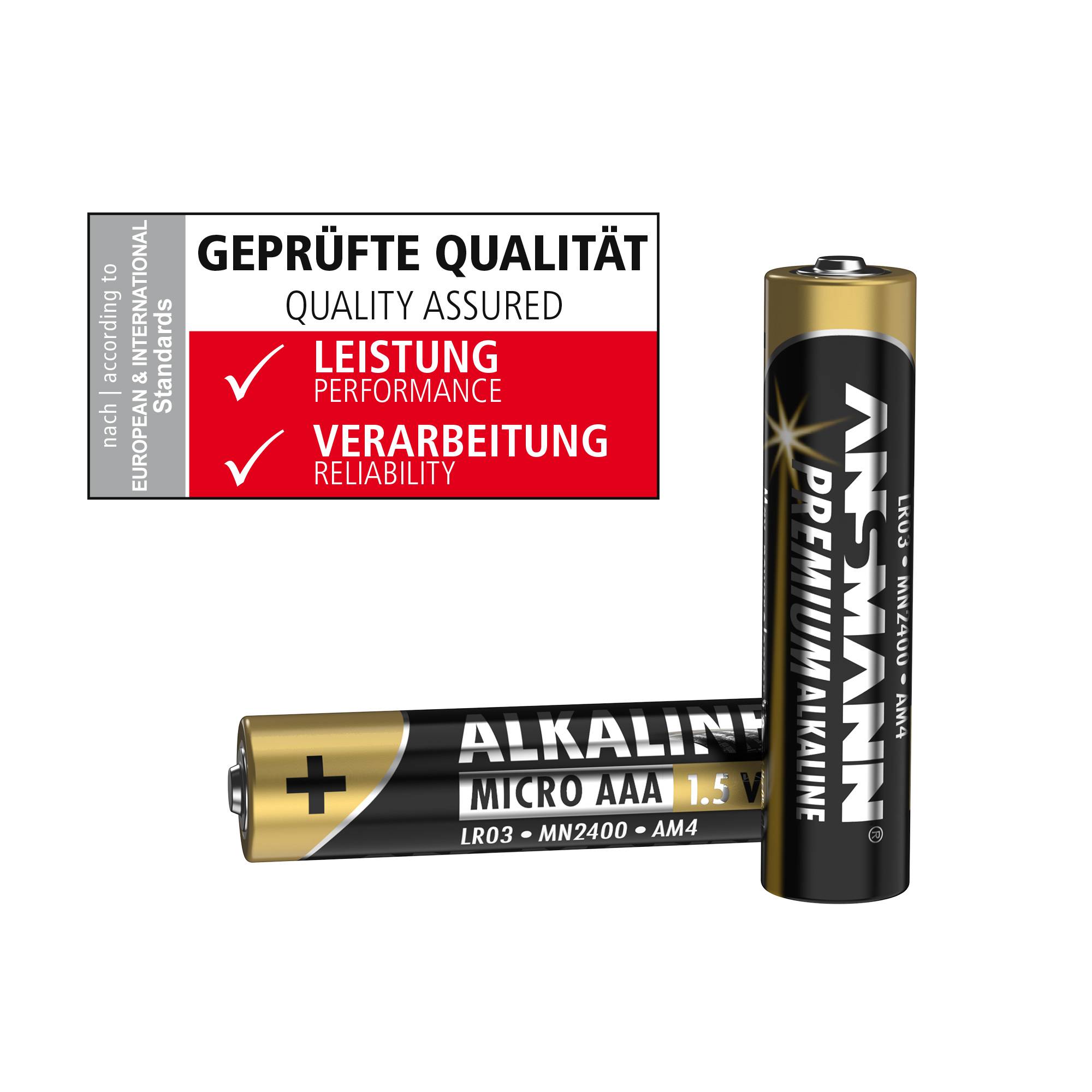 Ansmann Micro (AAA)-Batterie Alkali-Mangan 1.5V 44St.