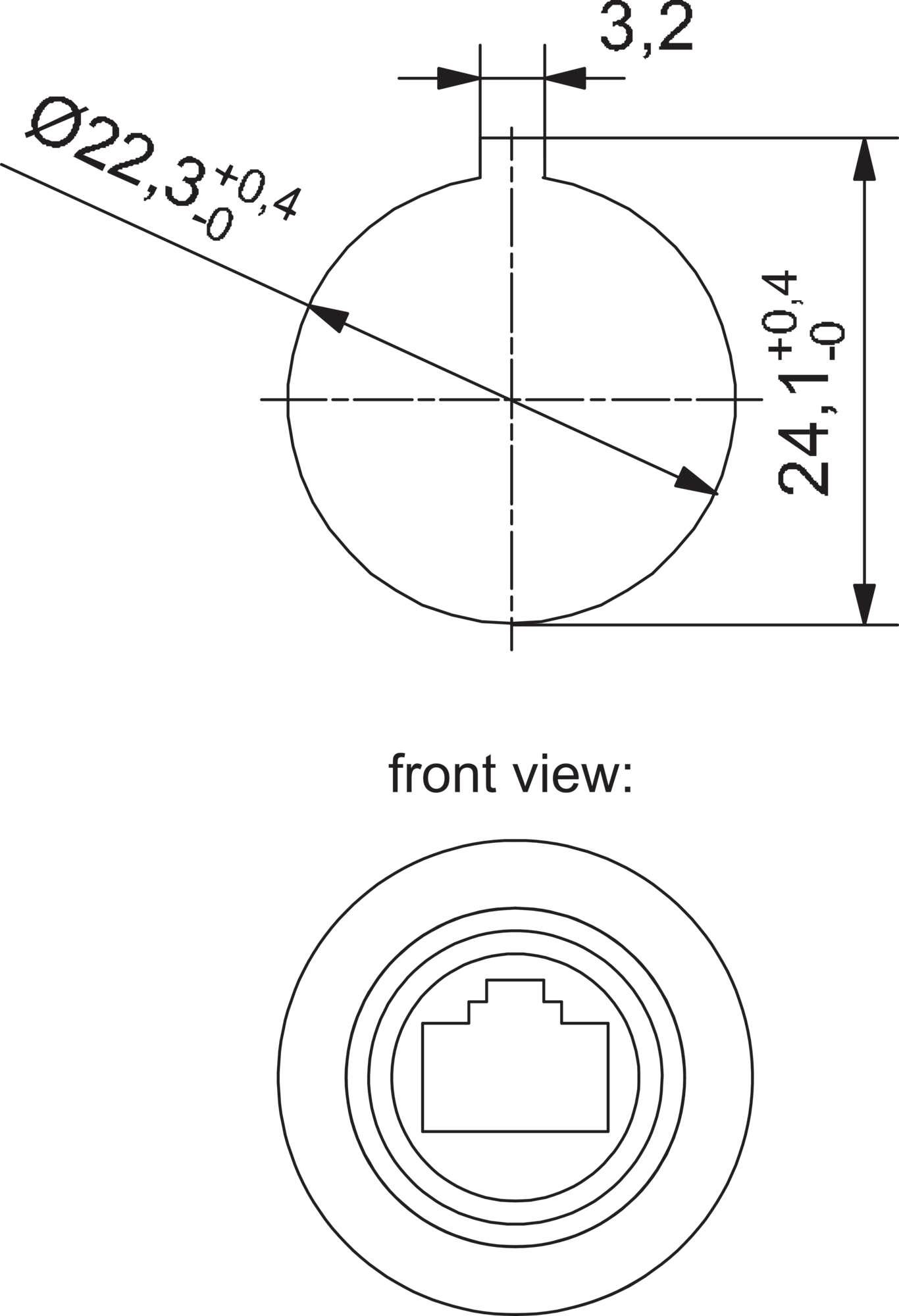 Lütze 492075 Sensor-/Aktor-Datensteckverbinder RJ45 Geräteflansch Polzahl Sensoren: 8P8C 1St.