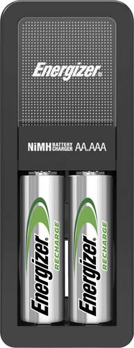 Energizer Mini Charger CH2PC4 Rundzellen-Ladegerät inkl. Akkus NiMH Micro (AAA), Mignon (AA)