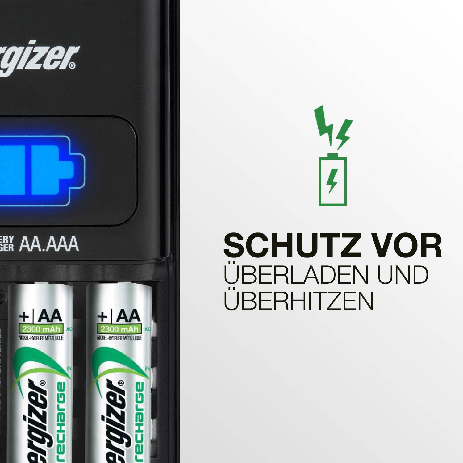 Energizer Rundzellen-Ladegerät NiMH Micro (AAA), Mignon (AA) CH1HR3