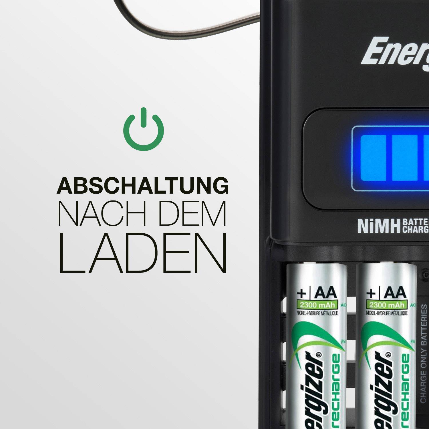 Energizer Rundzellen-Ladegerät NiMH Micro (AAA), Mignon (AA) CH1HR3
