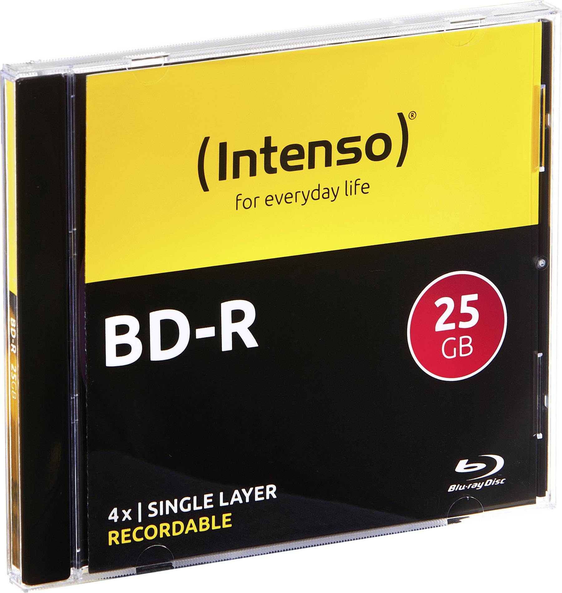 Intenso 5001215 Blu-ray BD-R Rohling 25 GB 5 St. Jewelcase