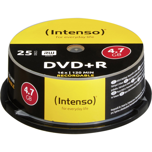Intenso 4111154 DVD+R Rohling 4.7 GB 25 St. Spindel