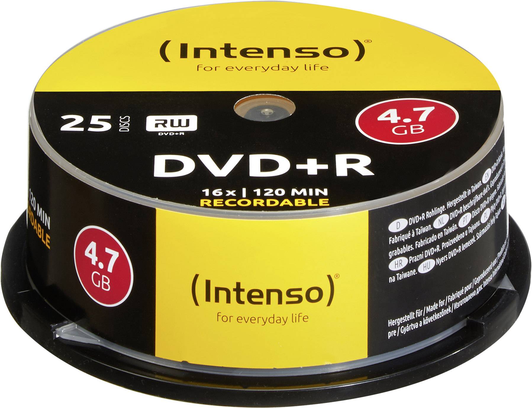 Intenso 4111154 DVD+R Rohling 4.7 GB 25 St. Spindel